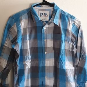 Vibrant Blue Aeropostale Flannel
